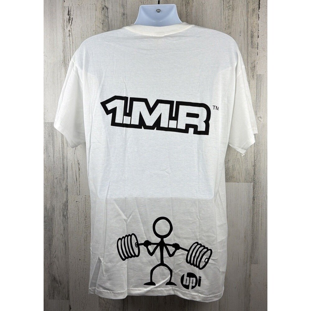 BPI One More Rep 1.M.R. Powerlifting Bodybuilding Workout T-Shirt XL New